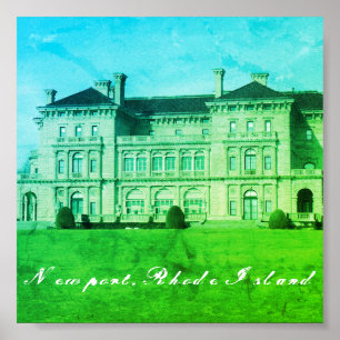 Affiche Newport, Rhode Island Beach Estate, Neo-Renaissane