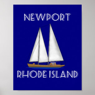Affiche Newport Rhode Island Sailing