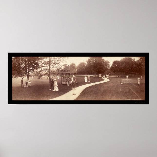 Affiche Newport, RI Casino Photo 1902 (Devant)