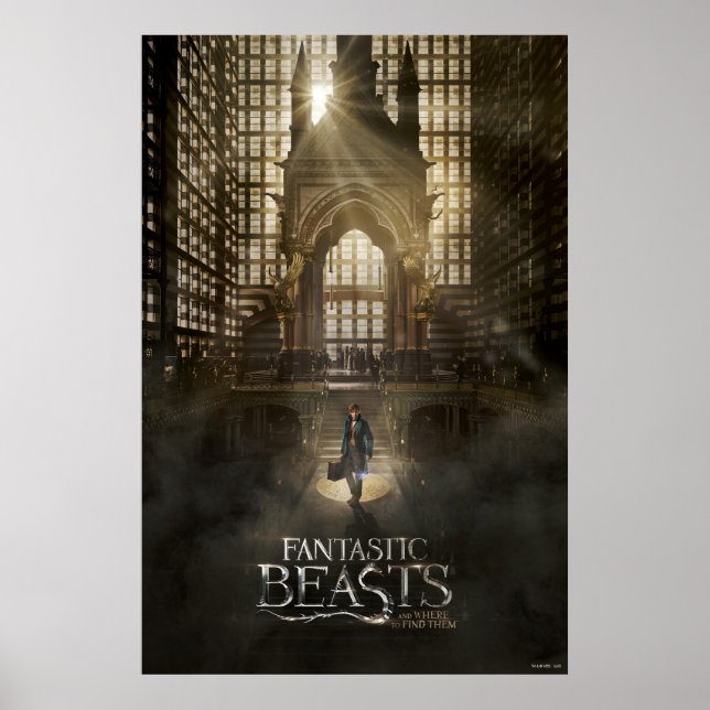 Affiche NEWT SCAMANDER™ au siège de MACUSA™ (Devant)