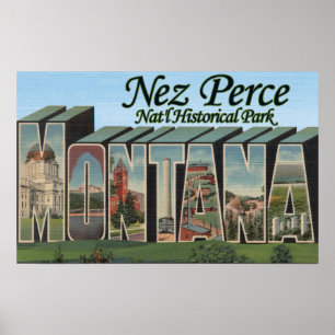 Affiche Nez Perce Nat'l Park, Montana