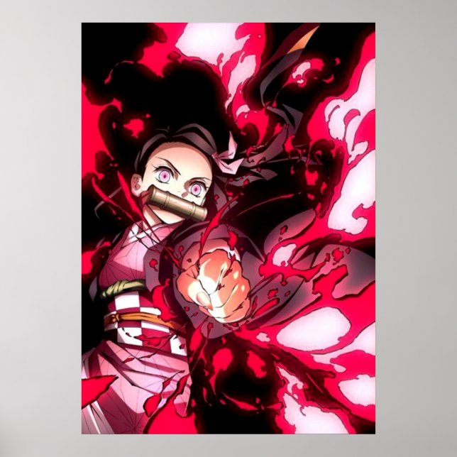 Affiche Nezuko Blood Demon Art Demon Slayer (Devant)