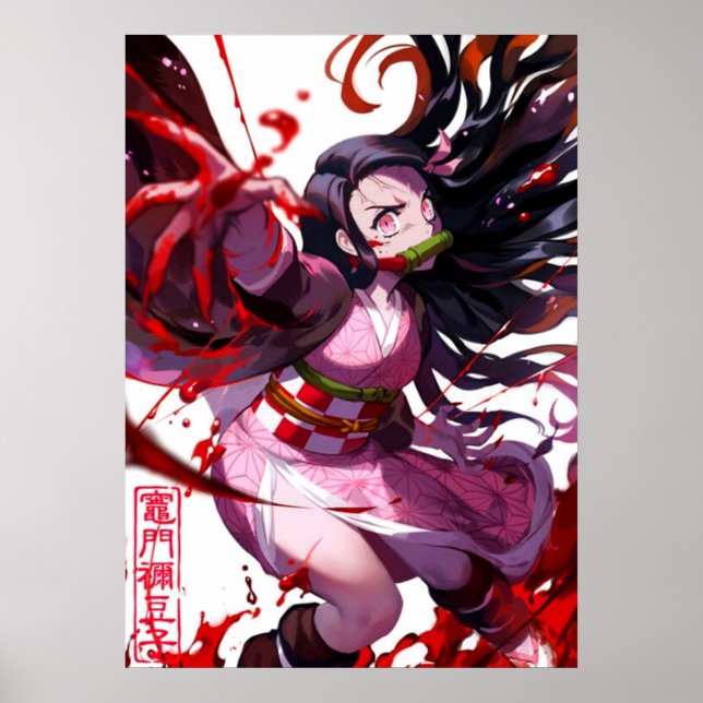Affiche Nezuko Kamado Demon Slayer (Devant)