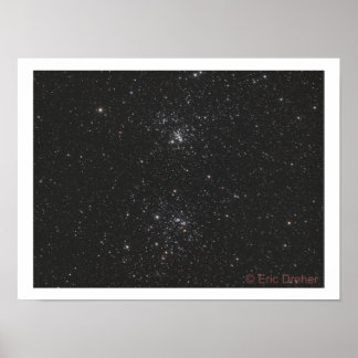 Affiche NGC 869 et NGC 884 par Eric Dreher