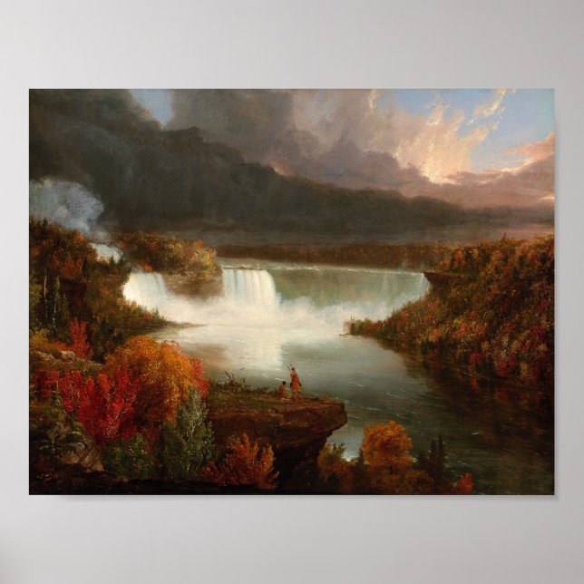 Affiche Niagara Falls (1830) — Thomas Cole Imprimer (Devant)
