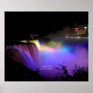 Affiche Niagara Falls, Dancing Lights,