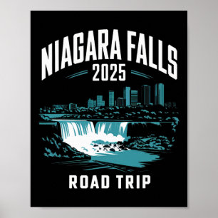 Affiche Niagara Falls Road Trip 2025 Voyage en famille ami