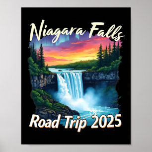 Affiche Niagara Falls Road Trip Famille Voyage Vacances Ho