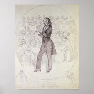 Affiche Niccolo Paganini, violoniste