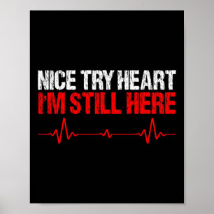 Affiche Nice Essaie Coeur Je suis toujours là