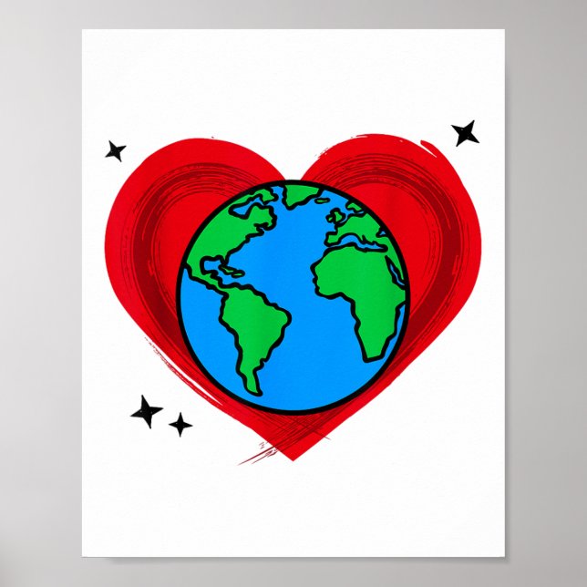 Affiche Nice Mère Planète Terre Protection De l'environnem (Devant)