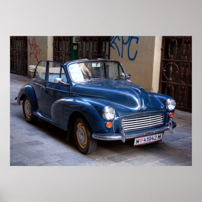 Affiche Nice Morris Minor Convertible Tourer (Devant)