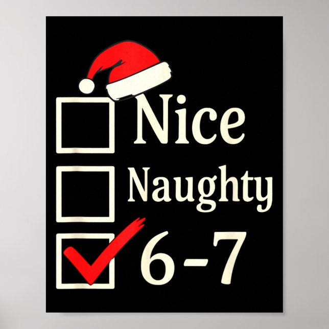 Affiche Nice Naughty 67 Christmas Brain Rot  (Devant)