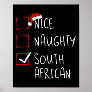 Affiche Nice Naughty Afrique du Sud Noël Afrique du Sud