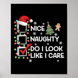 Affiche Nice Naughty Ai-Je L'Air D'Être Intéressé Liste De