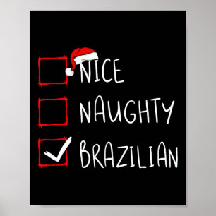 Affiche Nice Naughty Brésil Noël Roots Heri