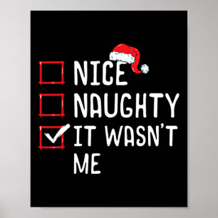 Affiche Nice Naughty C'était pas moi la liste de Noël