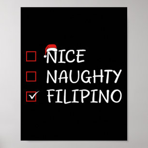 Affiche Nice Naughty Filipino Heritage Noël Philippine