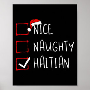 Affiche Nice Naughty Haïti Noël Haïti Patrimoine Racine