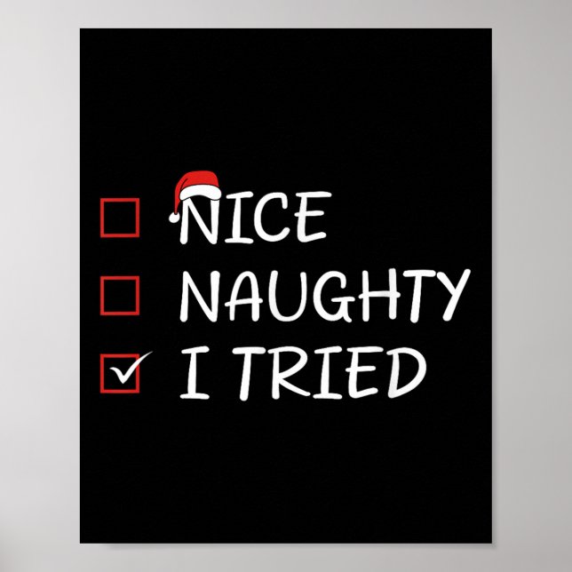 Affiche Nice Naughty I Tried  (Devant)
