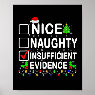 Affiche Nice Naughty Insuffisance de preuves Noël Hommes d