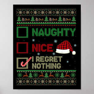 Affiche Nice Naughty Je Regrette Rien Génial Sweater Chris