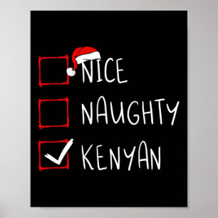 Affiche Nice Naughty Kenyan Christmas Kenya Heritage Roots
