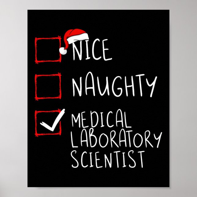 Affiche Nice Naughty Médicale Laboratoire scientifique Chr (Devant)