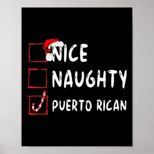 Affiche Nice Naughty Puerto Rican Christmas Porto Rico