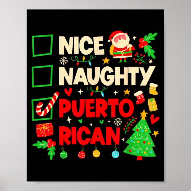 Affiche Nice Naughty Puerto Rican Puerto Rico Women Christ (Devant)