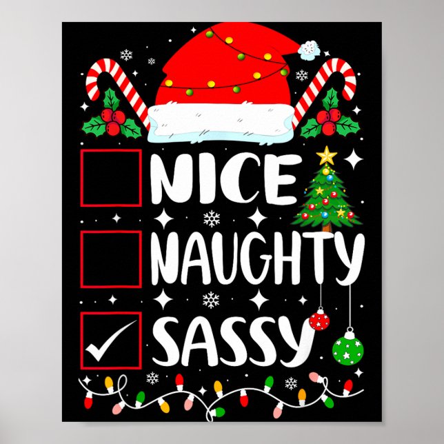 Affiche Nice Naughty Sy Christmas List  (Devant)