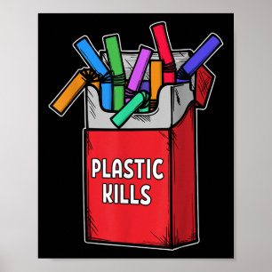Affiche Nice Plastique dire De l'environnement Protection