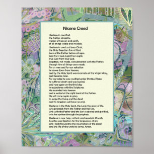 Affiche Nicene Creed Christian Print