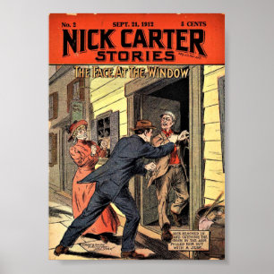 Affiche Nick Carter Stories 002 - Le Visage À La Fenêtre