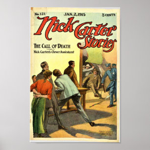 Affiche Nick Carter Stories 121 - L'Appel À La Mort