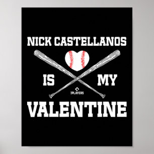 Affiche Nick Castellanos Est Mon Valentin Cincinnati Saint