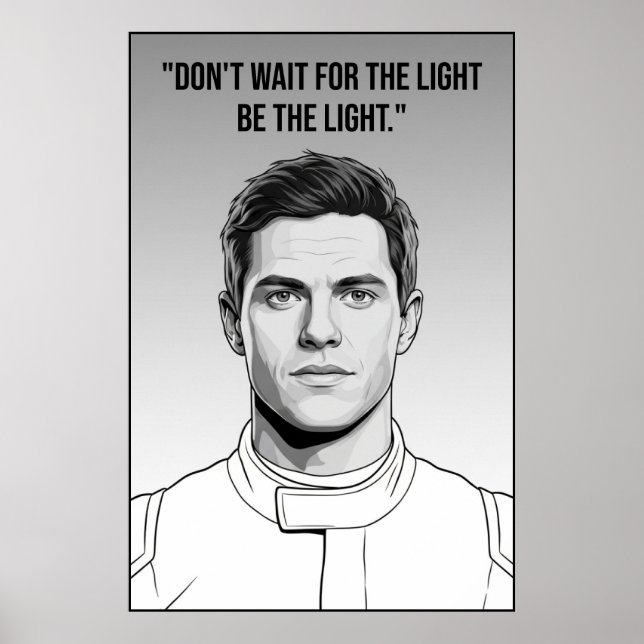 Affiche Nico Hülkenberg Racing Vector – Be the Light (Devant)