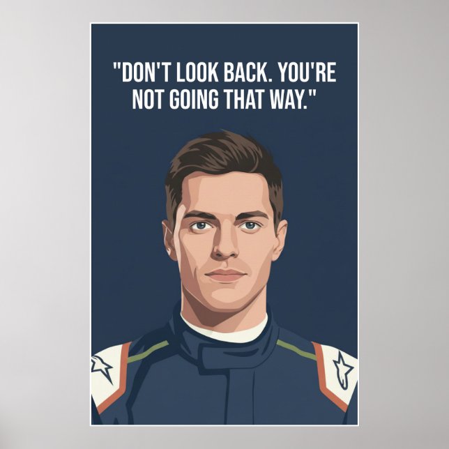 Affiche Nico Hülkenberg Racing Vector – Ne regardez pas en (Devant)