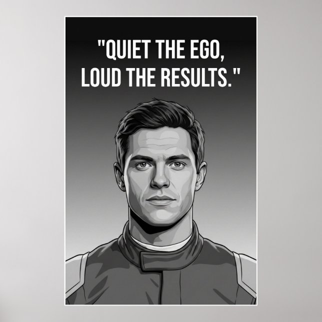 Affiche Nico Hülkenberg Racing Vector – Quiet the Ego  (Devant)
