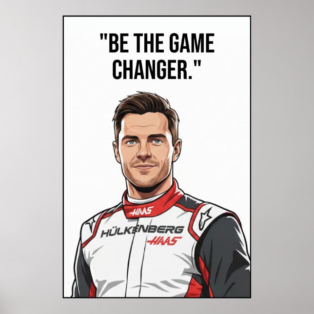 Affiche Nico Hülkenberg Racing Vector – Soyez celui qui ch (Devant)