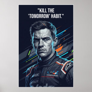 Affiche Nico Hülkenberg Racing Vector – Tuer la mentalité