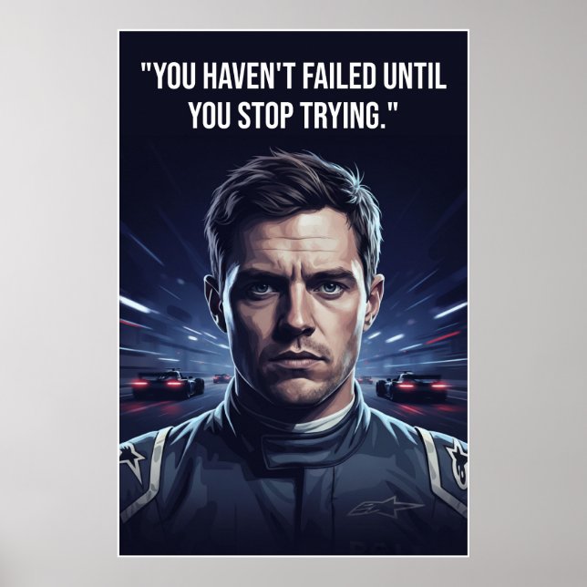 Affiche Nico Hülkenberg Racing Vector – You Haven’t Failed (Devant)