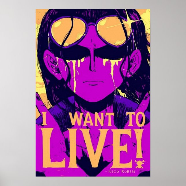 Affiche Nico Robin Je Veux Vivre (Devant)