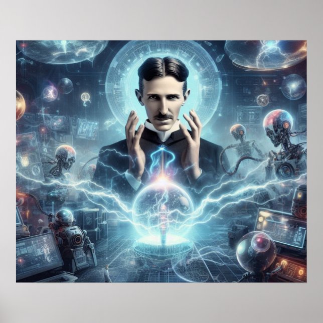 Affiche Nicola Tesla  (Devant)