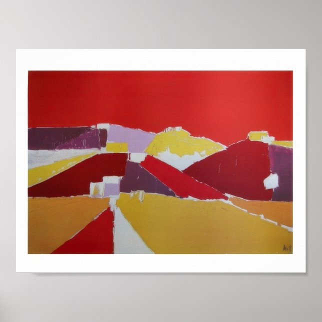 Affiche nicolas de staël - Agrigente - Abstraction Lyrique (Devant)