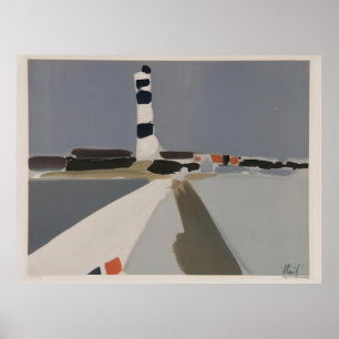 Affiche nicolas de staël - Le Phare - Art Informel par Nic