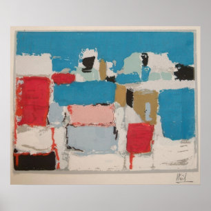 Affiche nicolas de staël - Méditerranée 01 - marina de Nic