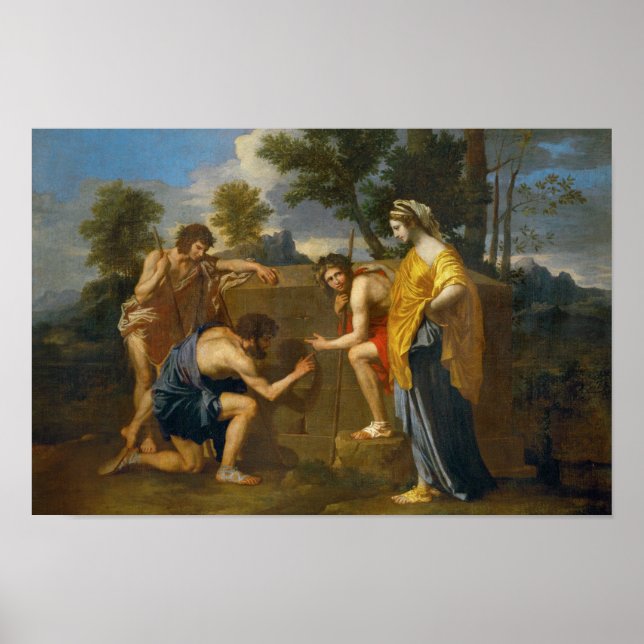 Affiche Nicolas Poussin - Et in Arcadia ego (Devant)
