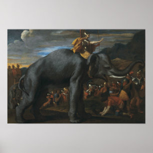 Affiche Nicolas Poussin - Hannibal traversant les Alpes
