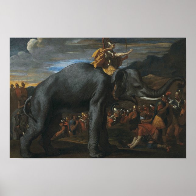 Affiche Nicolas Poussin - Hannibal traversant les Alpes (Devant)